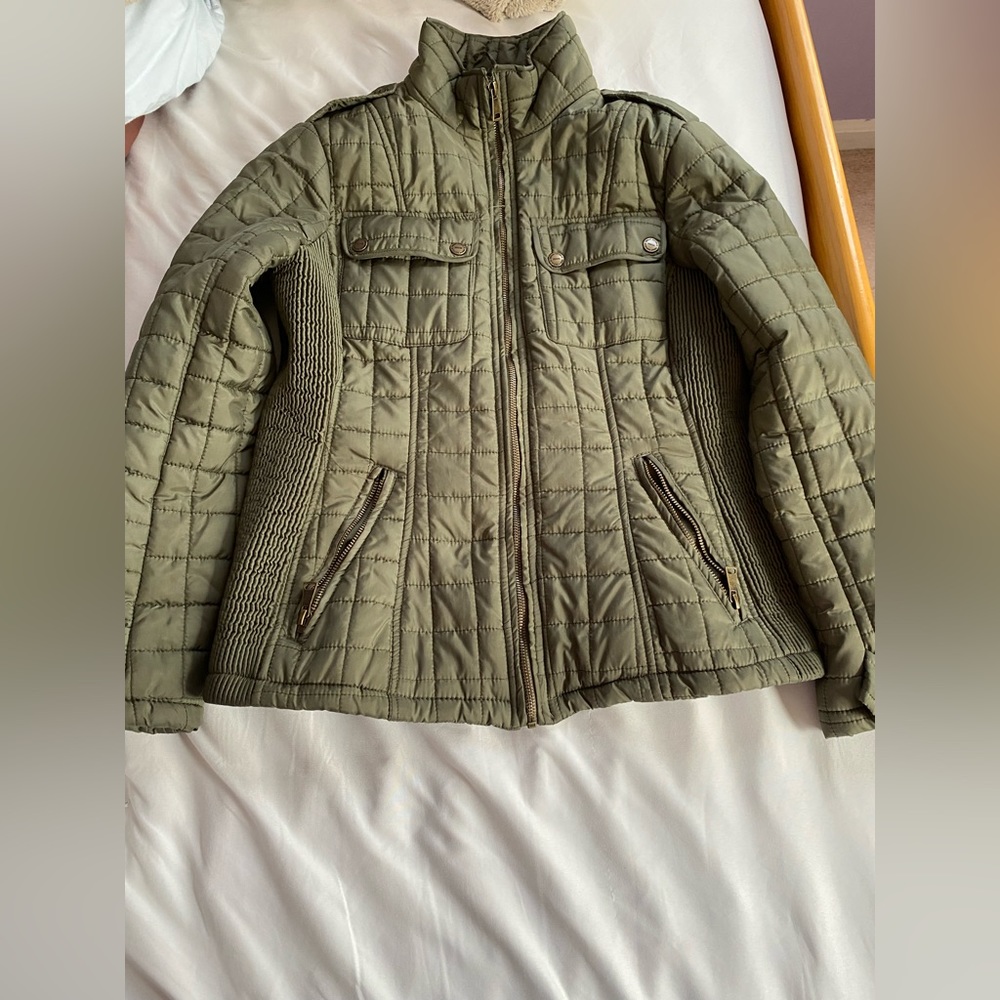 green jacket